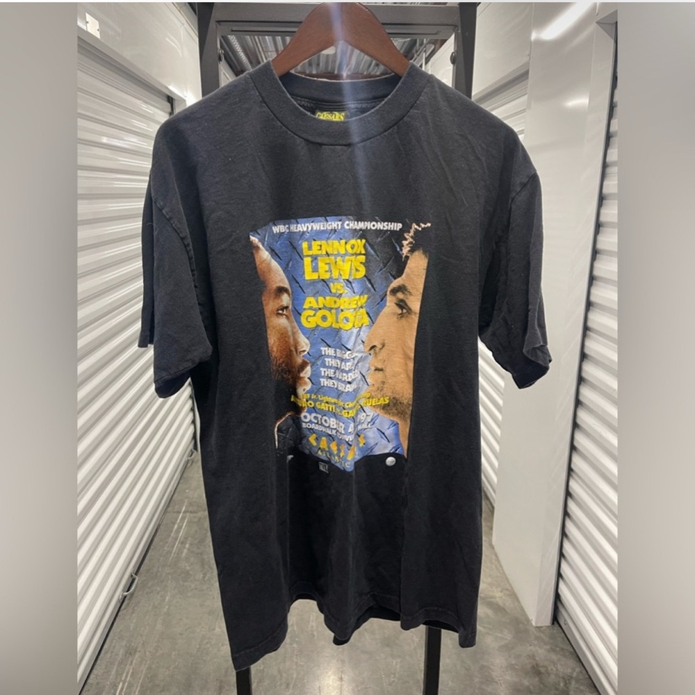 1997 Vintage Caesars Tag Boxing Tee
Andrew Golota vs Lennox Lewis
XL
22x29
Rare